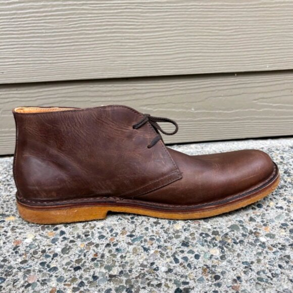 Astorflex Brownflex 1820 Dark Chestnut Leather Handmade Chukka Boot Mens Size 47 main image 5